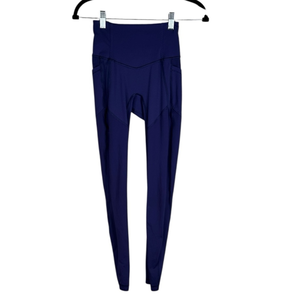 Lululemon All The Right Places Crop II Hero Blue Size 2